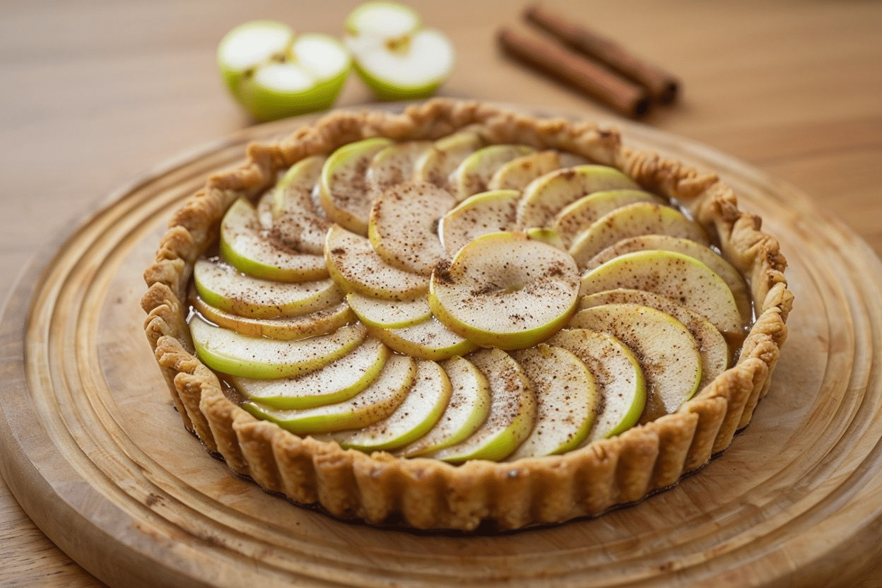 Tarta de Manzana Casera con Canela Tarta de Manzana Casera con Canela