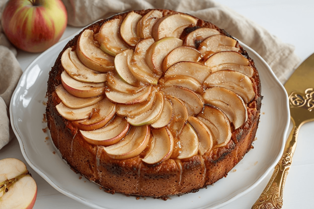 Tarta de Manzana Casera con Canela Tarta de Manzana Casera