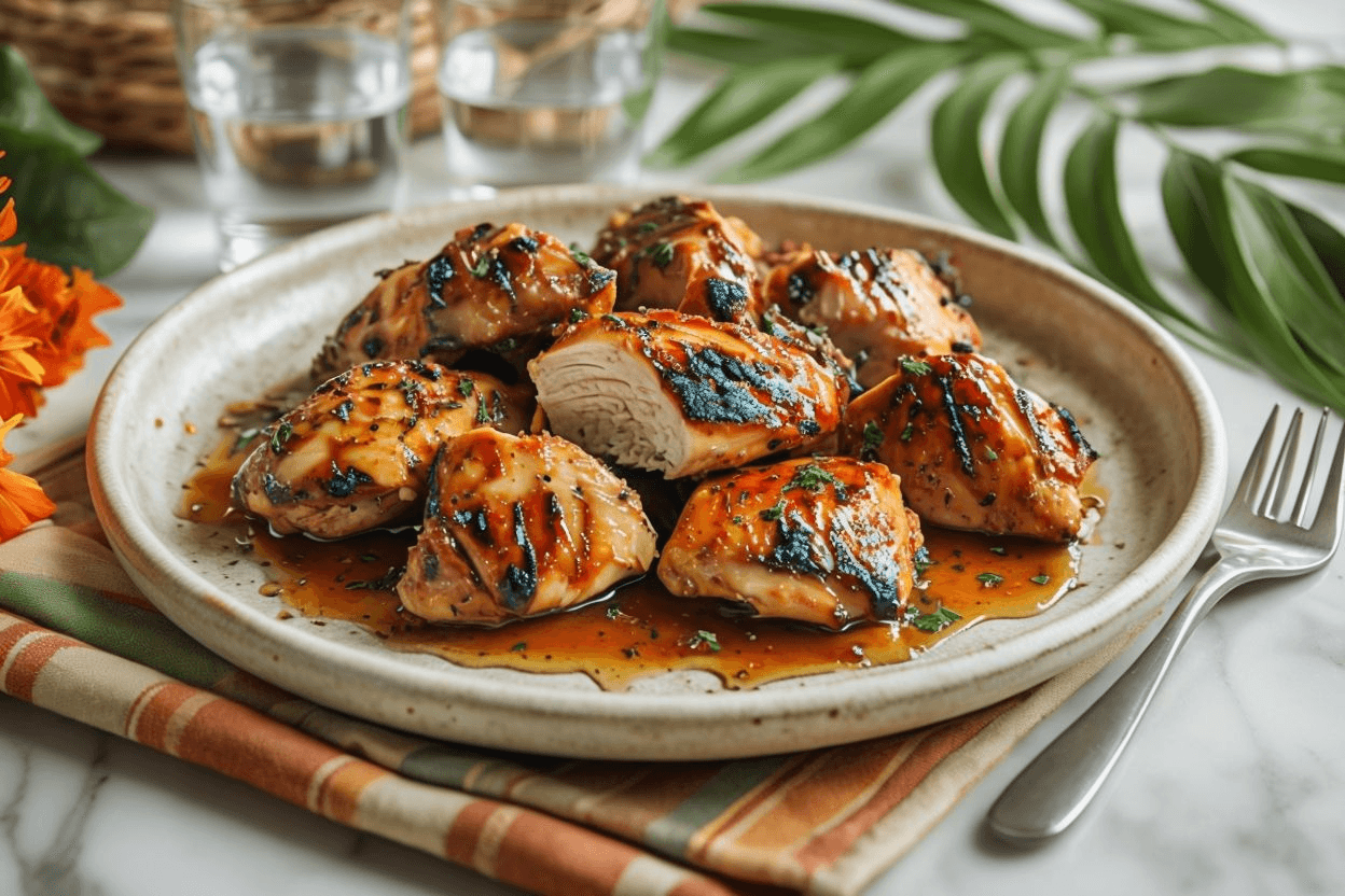 Pollo con Miel y Mostaza