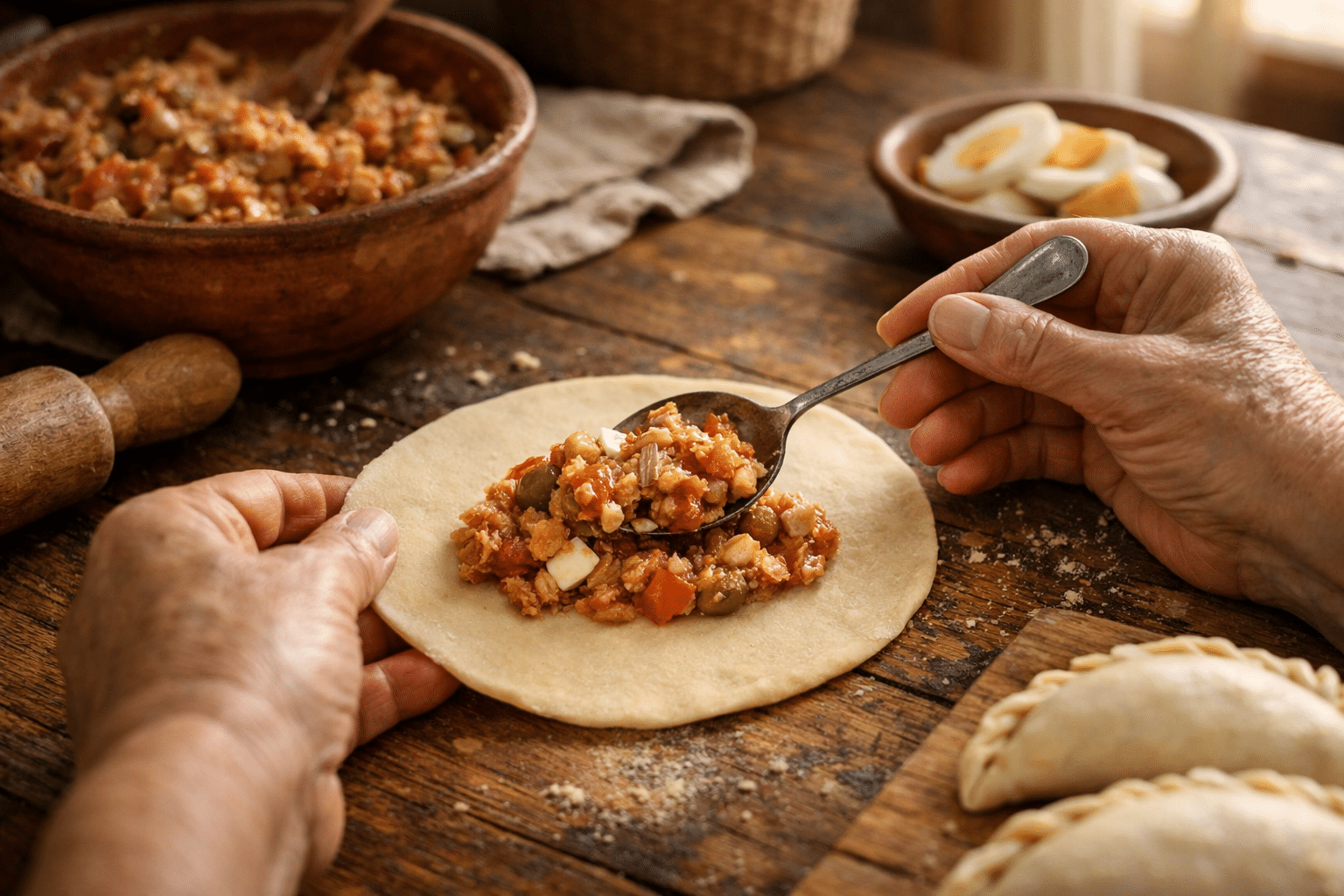 Empanadillas de atun relleno de las empanadillas de aun