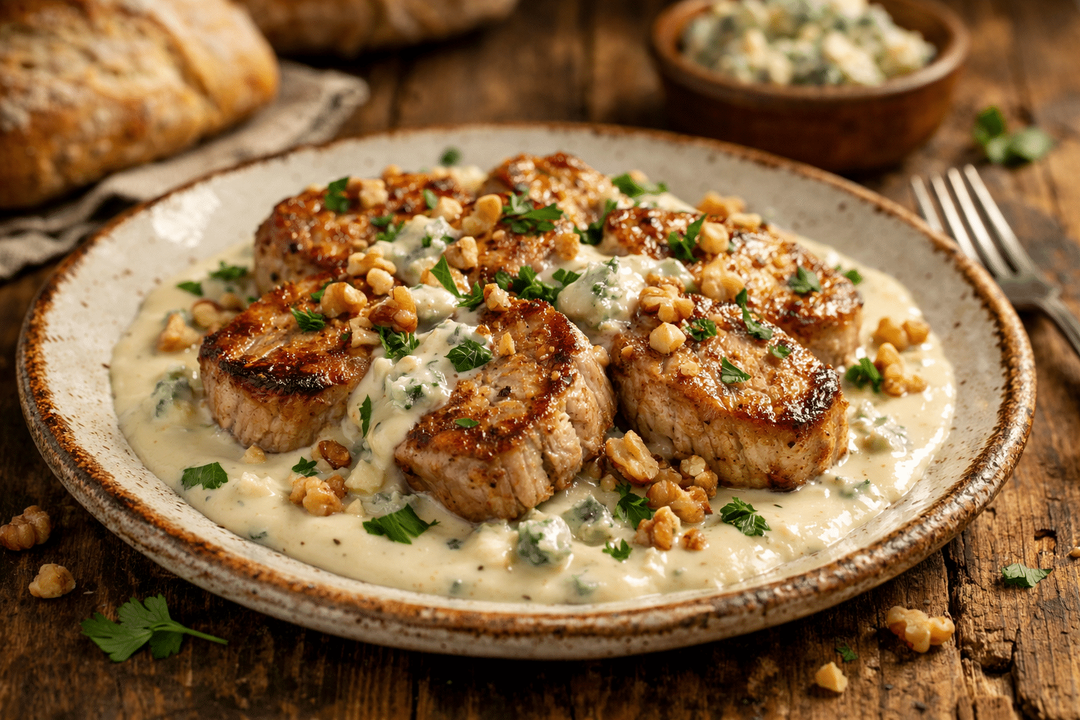 Solomillo de Cerdo al Roquefort solomillo de cerdo al roquefort