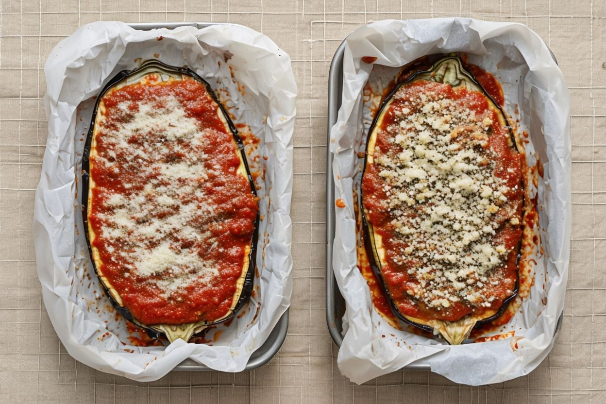 Lasaña de berenjena Lasaña de berenjena