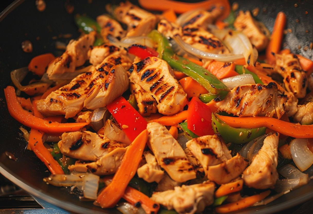 Wok de pollo con verduras Wok de pollo con verduras