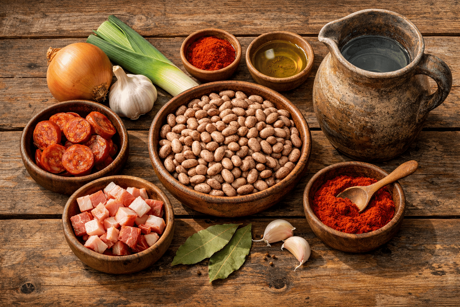 Alubias canela Ingredientes para la alubia canela tradicional