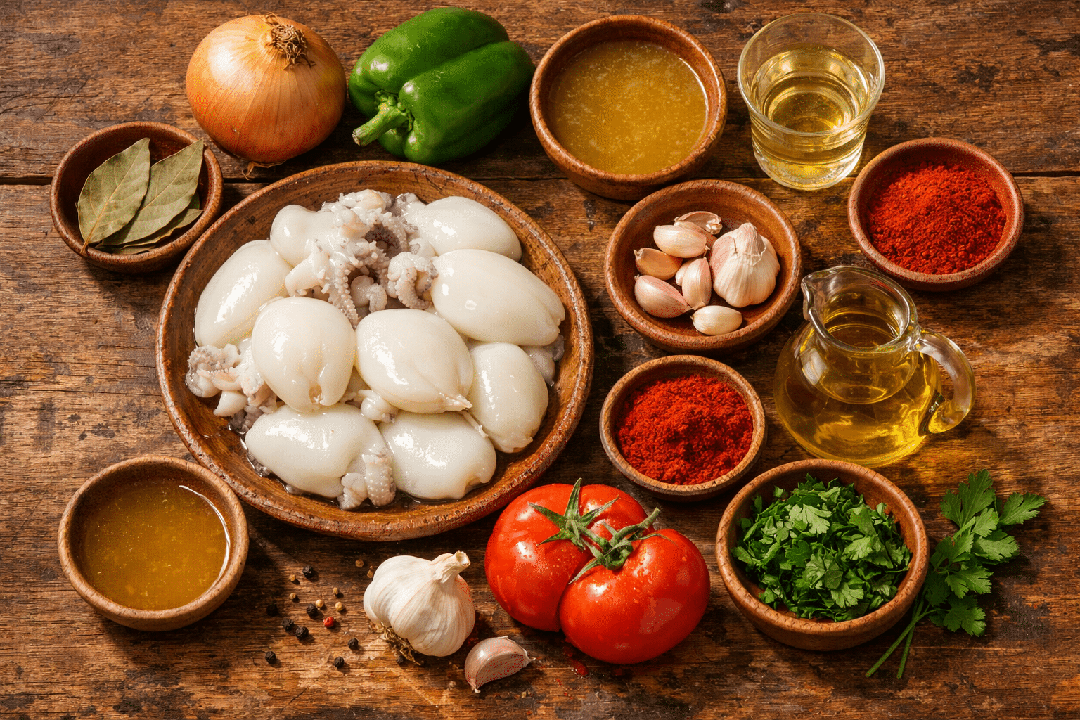 Choco en salsa estilo huelva Ingredientes para el choco en salsa de la abuela