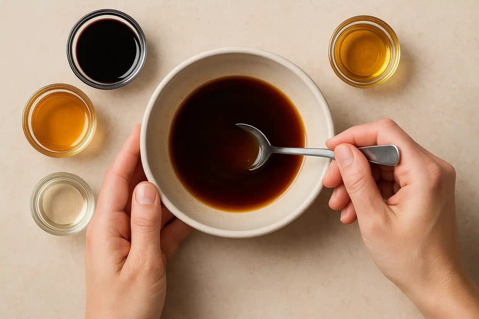 Salsa Asiatica paso 1 para la salsa asiatica