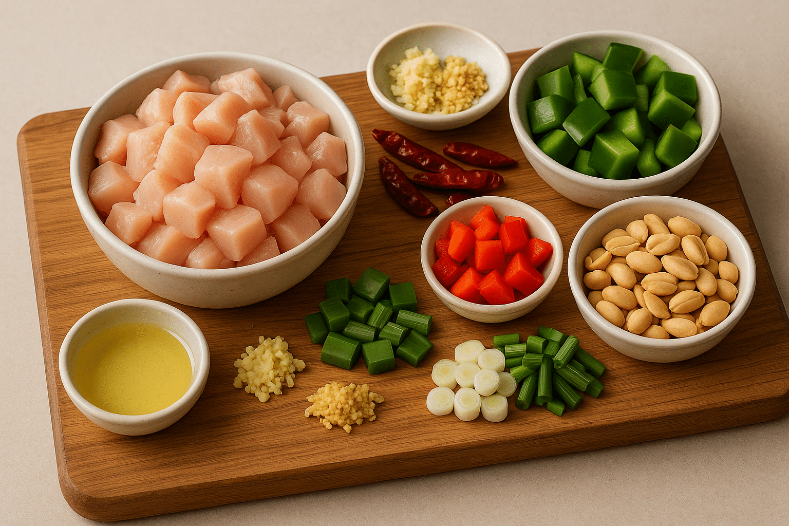 Receta de Pollo Gong Bao o Kung Pao Receta de Pollo Gong Bao o Kung Pao