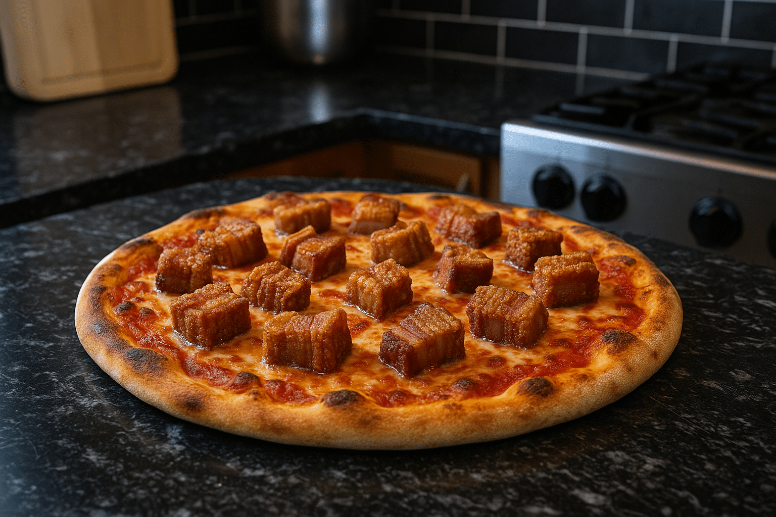 Pizza de Torreznos de Soria Pizza de Torreznos de Soria