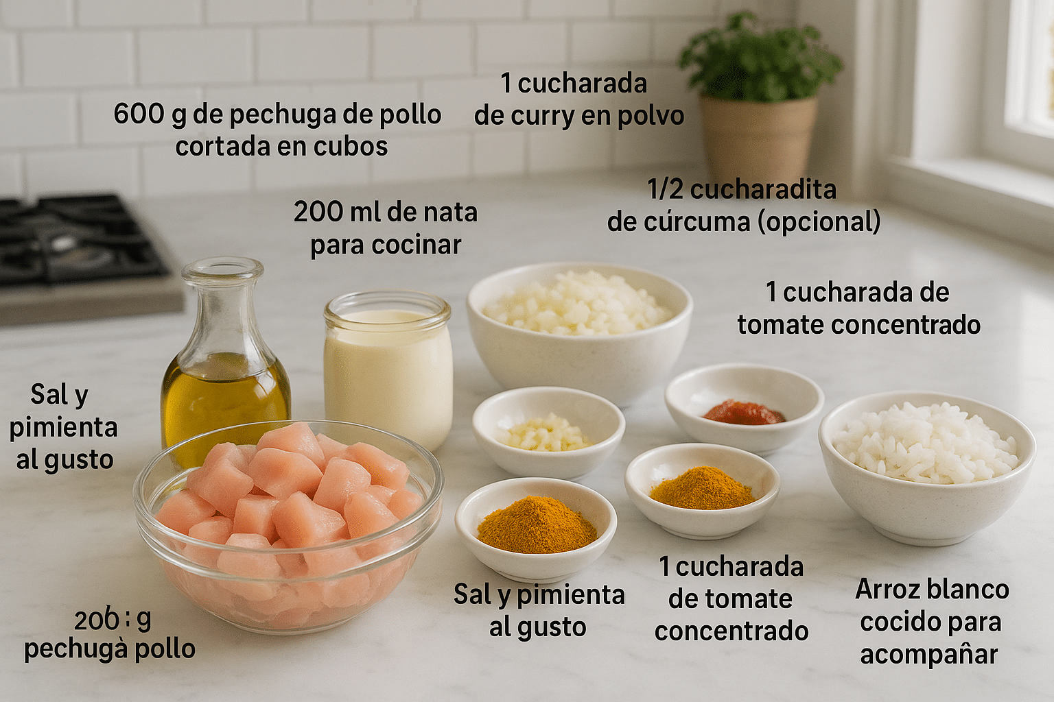 Pollo al Curry con Nata Pollo al Curry con Nata