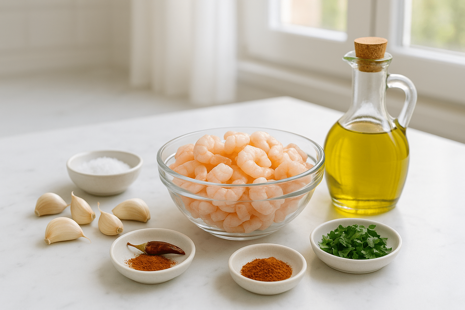 Ingredientes para Gambas al Ajillo en Thermomix Ingredientes para Gambas al Ajillo en Thermomix