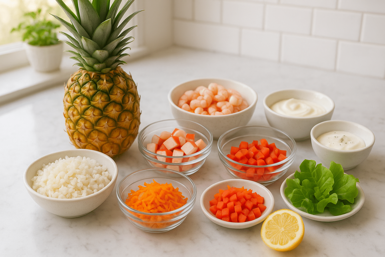 Receta de piña rellena Piña Rellena