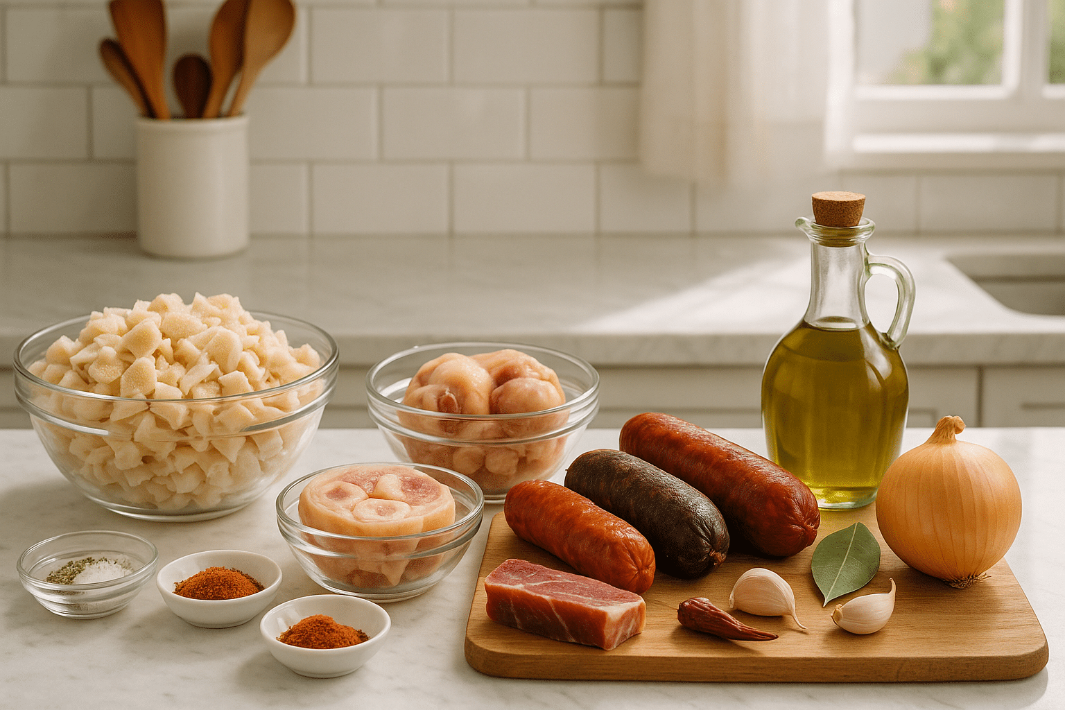 Ingredientes para preparar Callos a la Madrileña Ingredientes para preparar Callos a la Madrileña