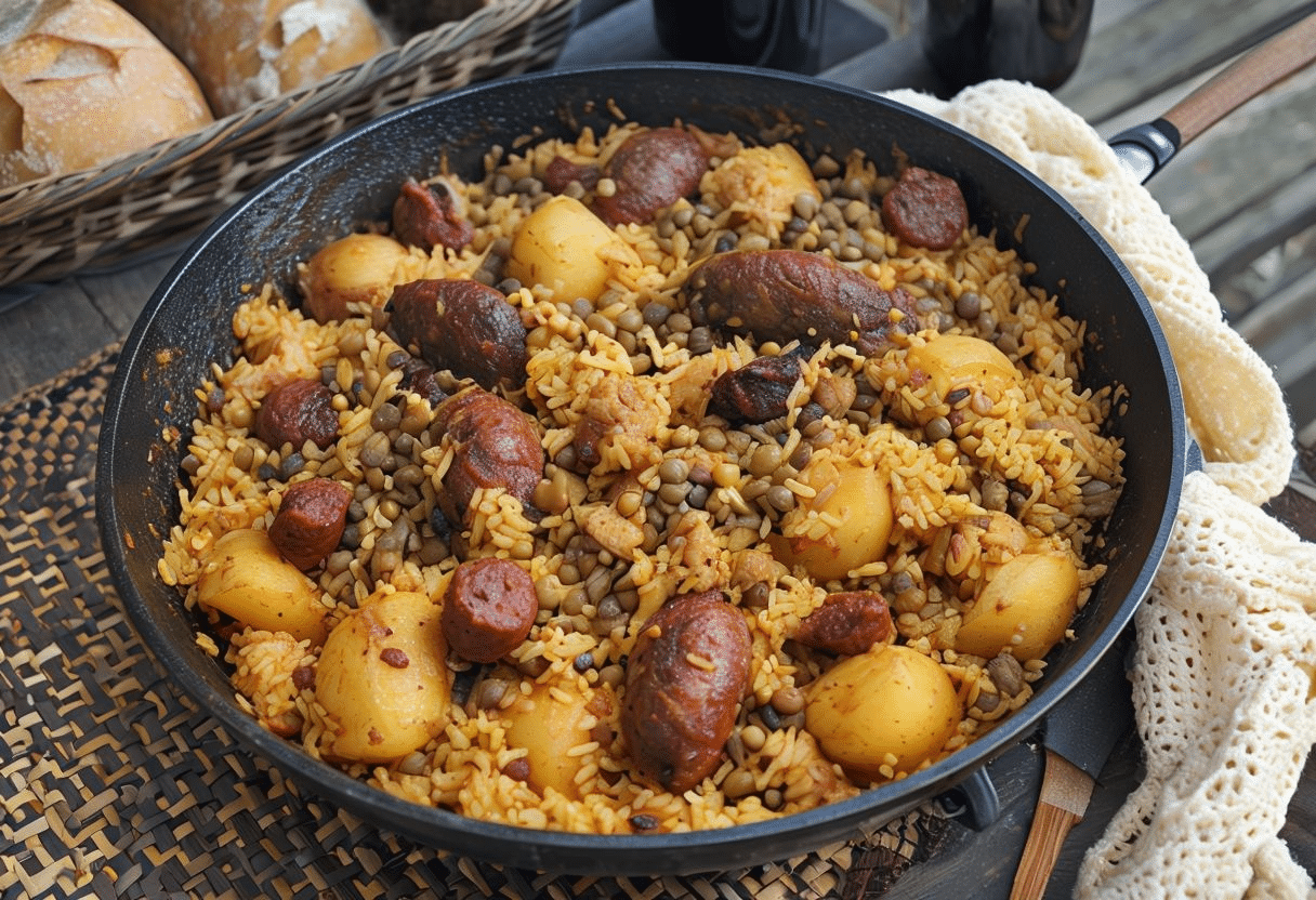 Recetas Tradicionales para Horno de Leña Arroz al Horno con Sobras de Cocido