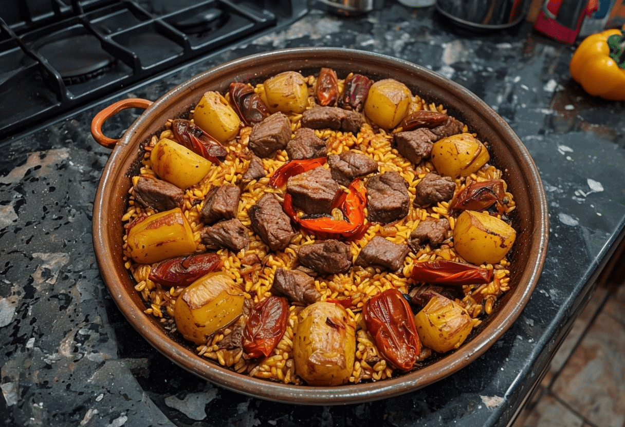 Arroz al Horno con Sobras de Cocido Arroz al Horno con Sobras de Cocido