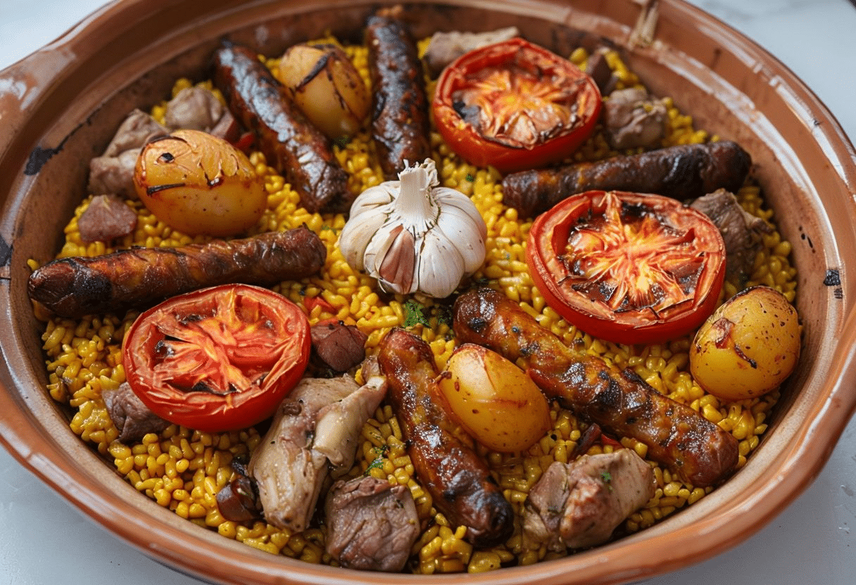 Arroz al Horno con Sobras de Cocido Arroz al Horno con Sobras de Cocido