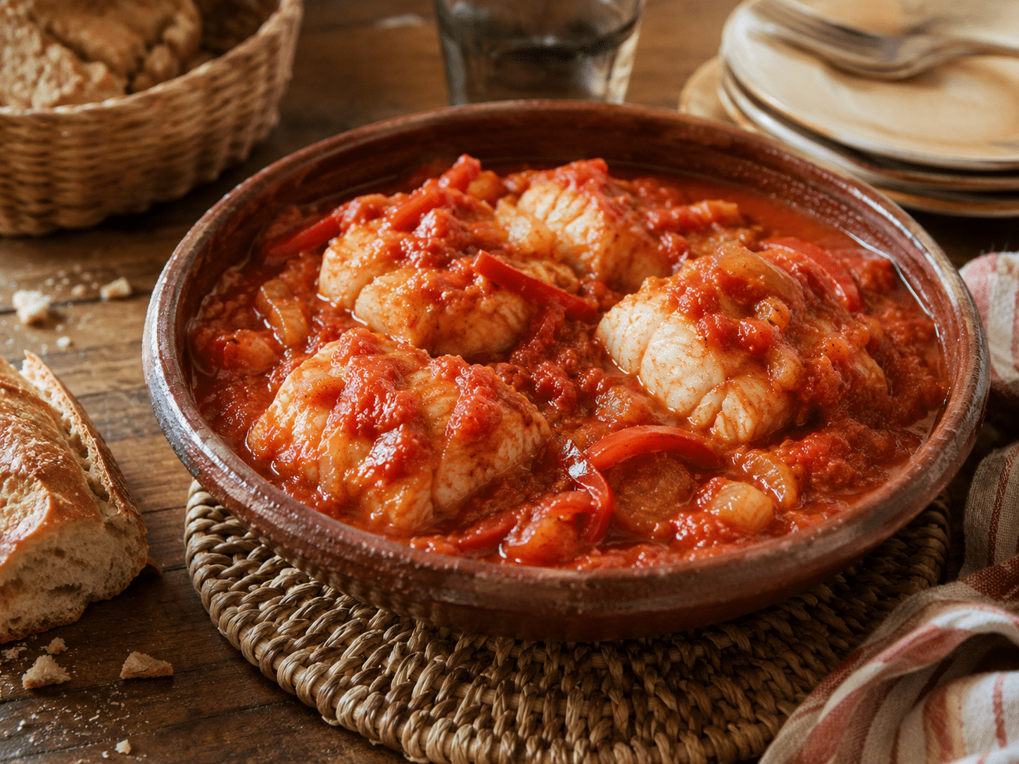 Bacalao con Tomate Bacalao con Tomate