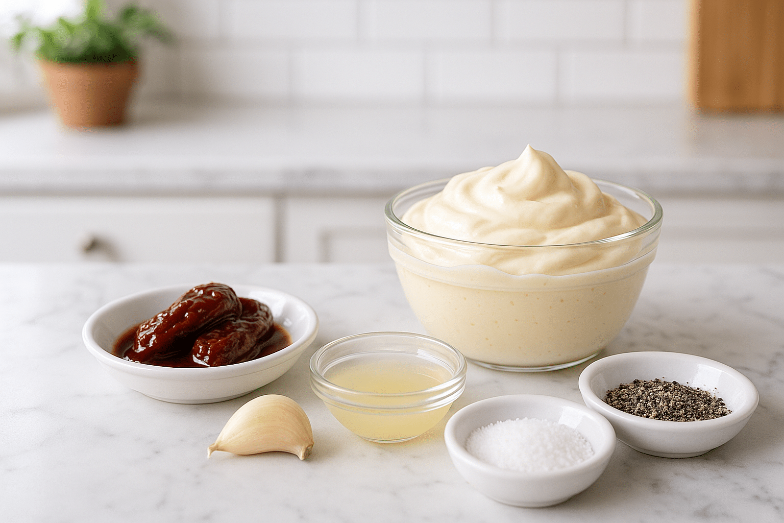 Ingredientes para Salsa Chipotle Cremosa Ingredientes para Salsa Chipotle Cremosa