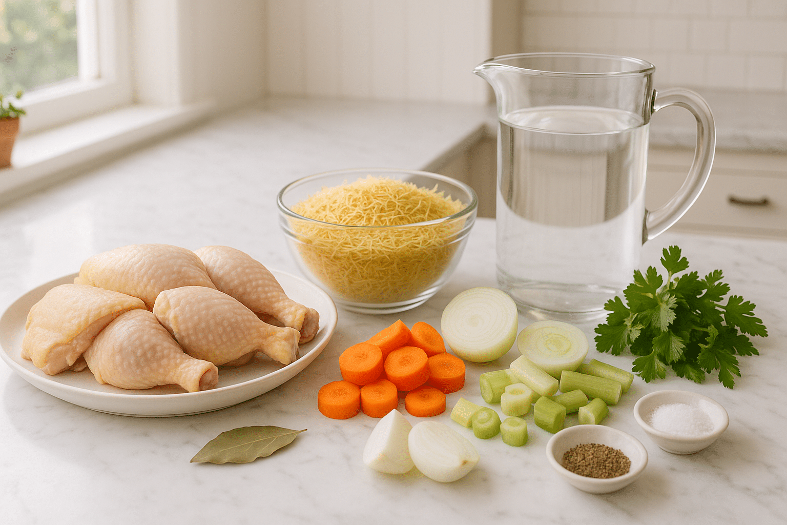 Sopa de Pollo con Fideos Sopa de Pollo con Fideos