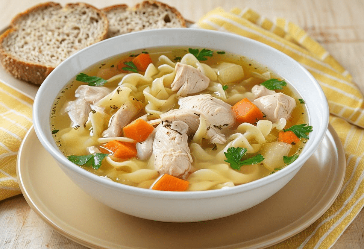 Receta Sopa de Pollo con Fideos Receta Sopa de Pollo con Fideos