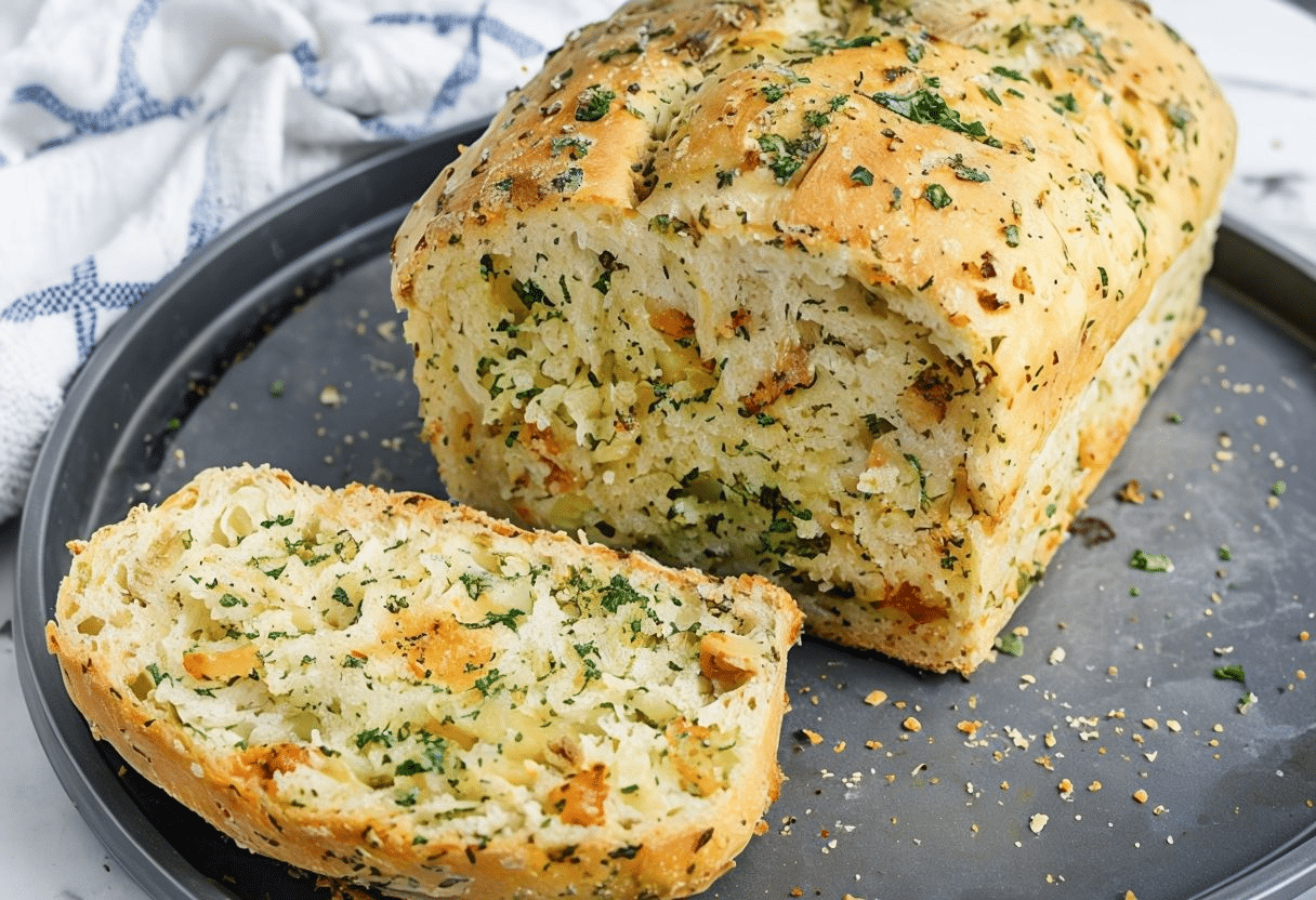 Pan de ajo y hierbas al horno receta Tradicional Pan de ajo y hierbas al horno receta Tradicional
