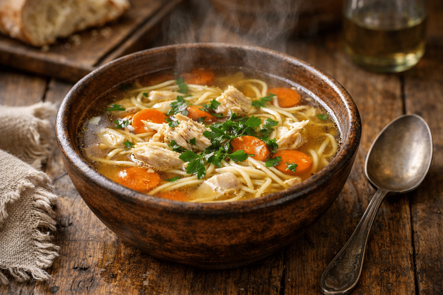 Sopa de Pollo con Fideos sopa de pollo de la abuela
