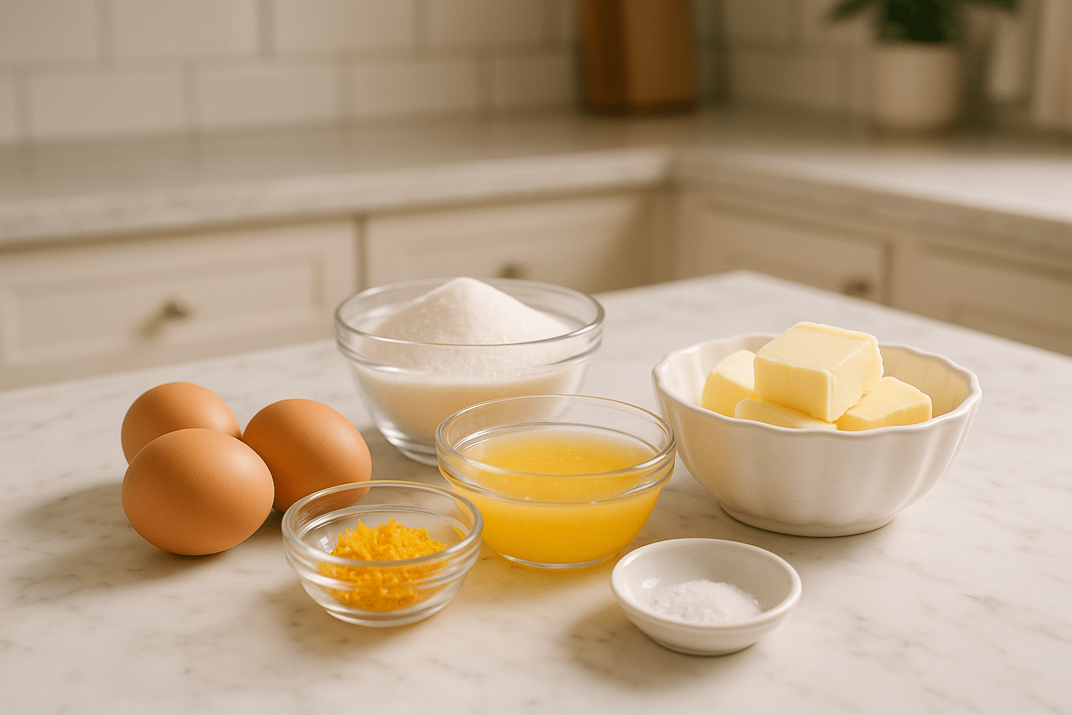 Ingredientes para hacer Citrus Curd Casero Ingredientes para hacer Citrus Curd Casero