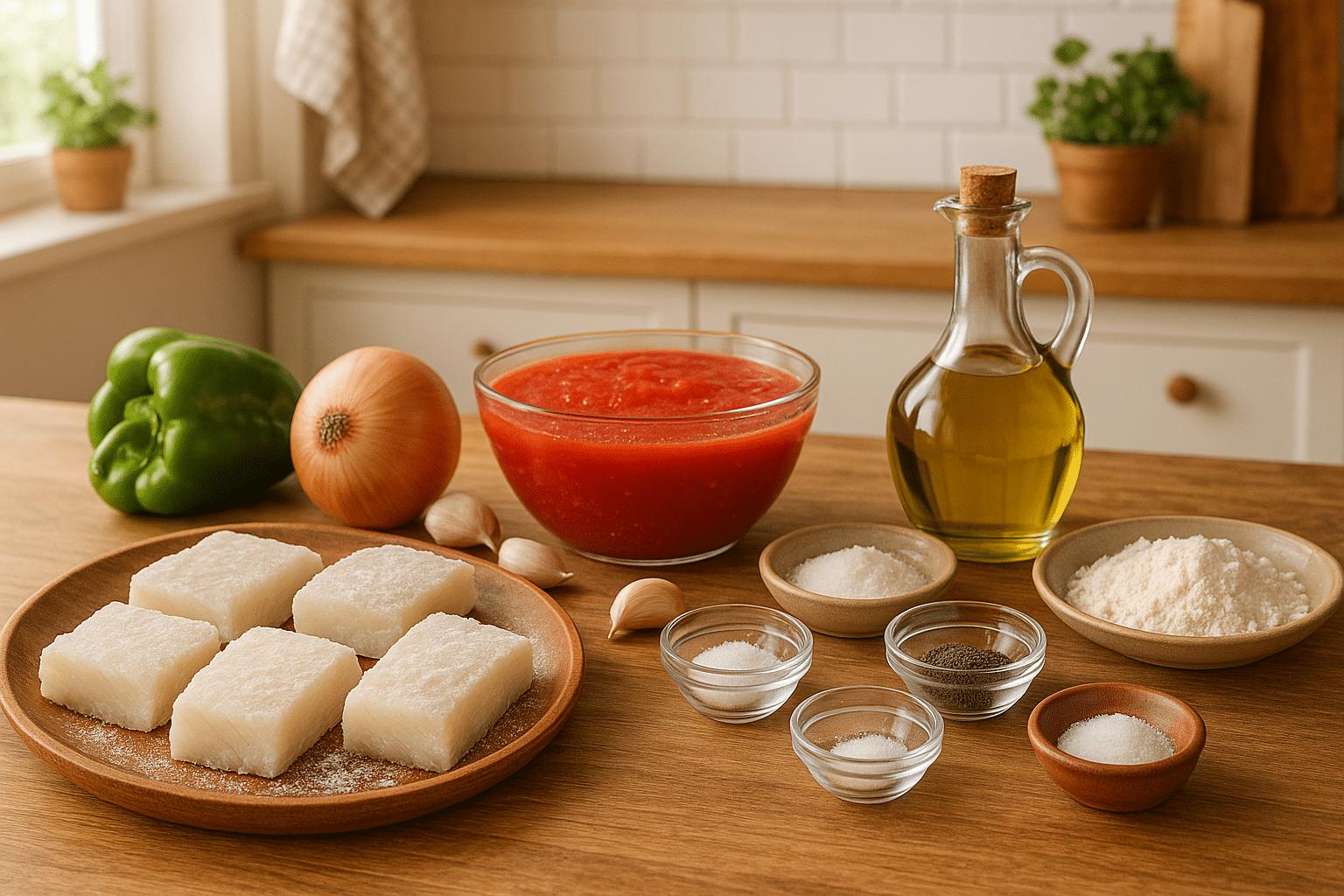 Bacalao con tomate receta andaluza Ingredientes para preparar bacalao con tomate receta andaluza