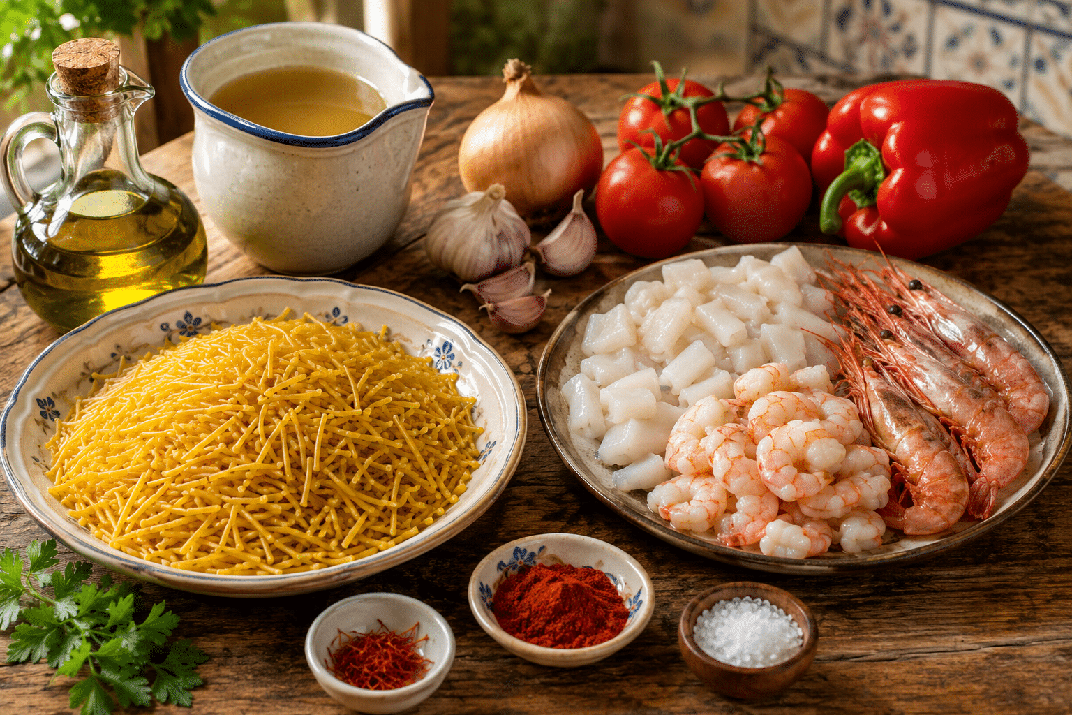 Fideuá al Horno Ingredientes para la Fideuá al Horno