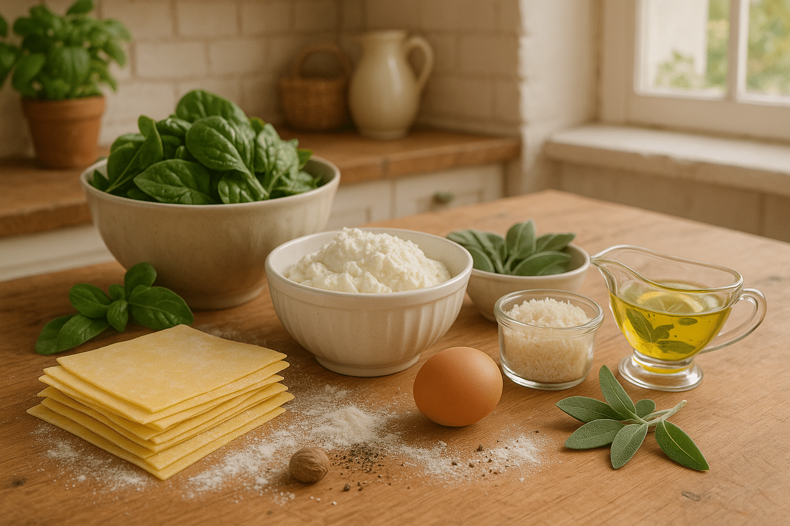 Fagottini Ingredientes para hacer Fagottini