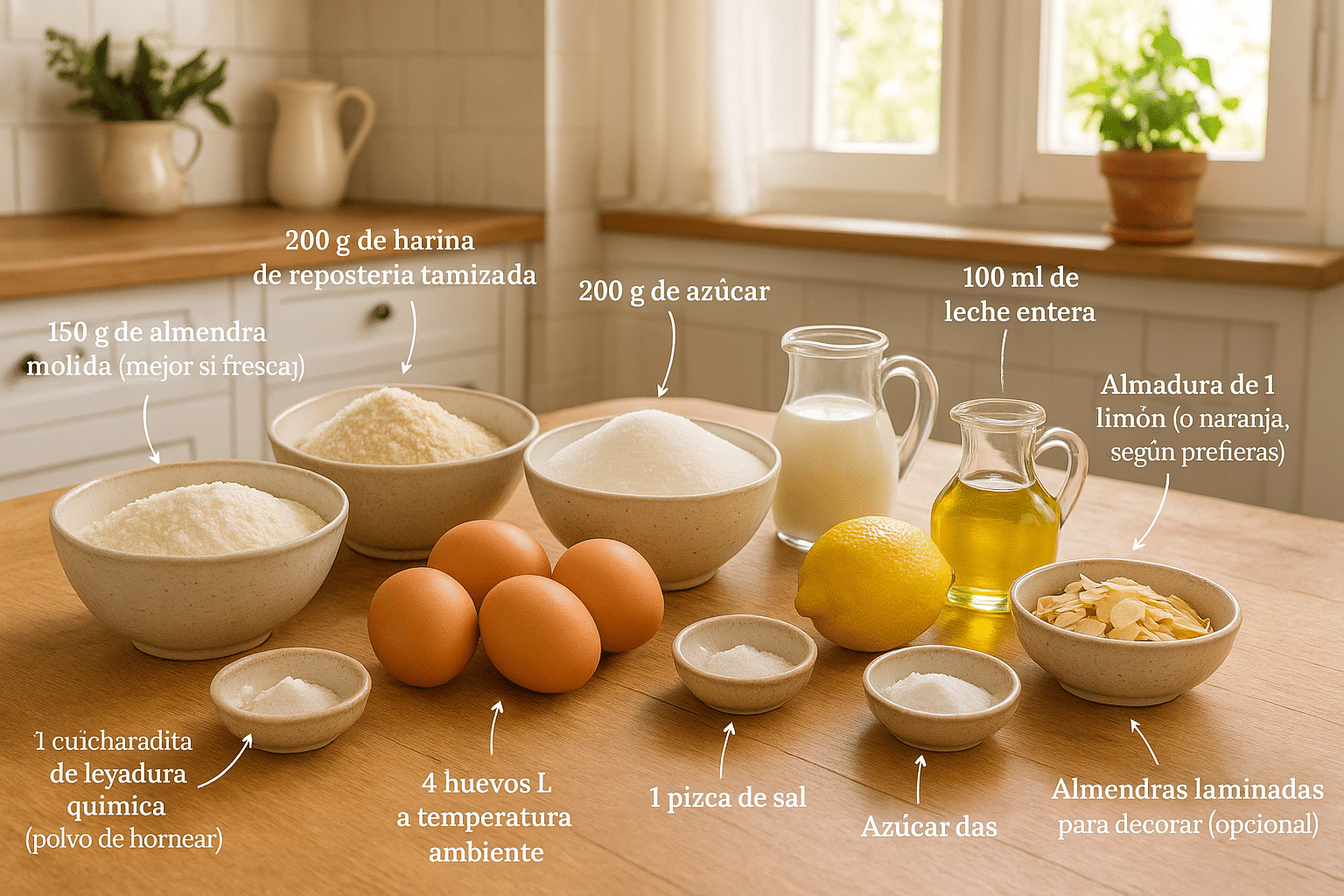 Tarta de Elche Ingredientes para la Tarta de Elche