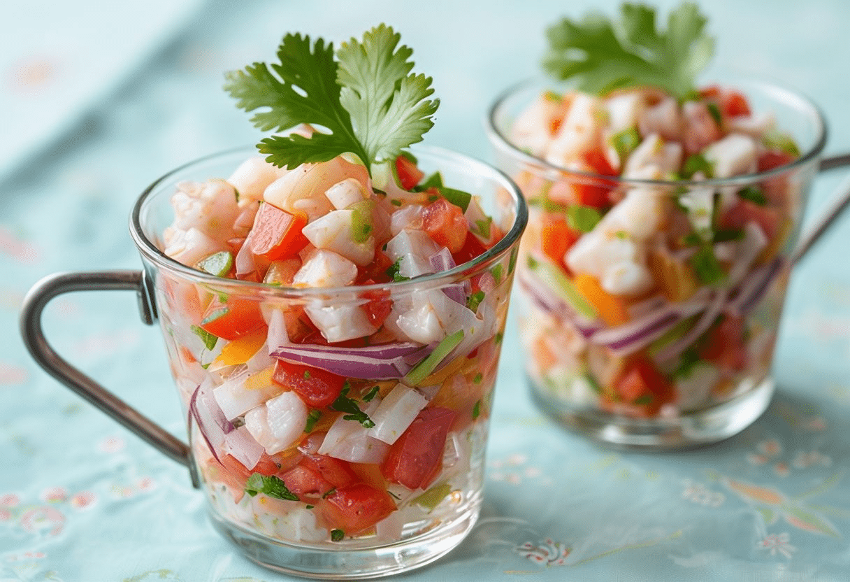 Aperitivos fáciles sin cocinar Ensaladas individuales frías (formato aperitivo)