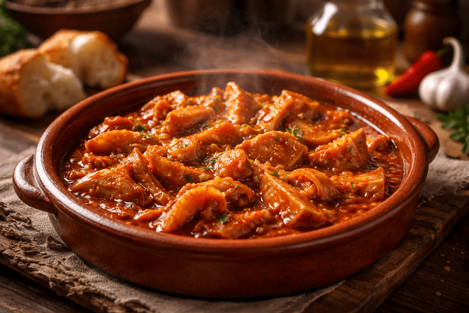 Oreja en Salsa Extremeña oreja en salsa