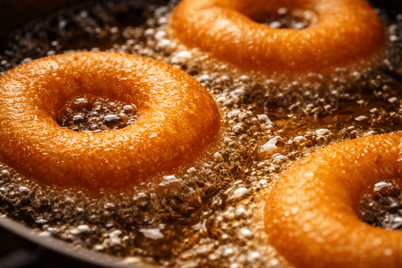 Receta de Donuts freir donuts