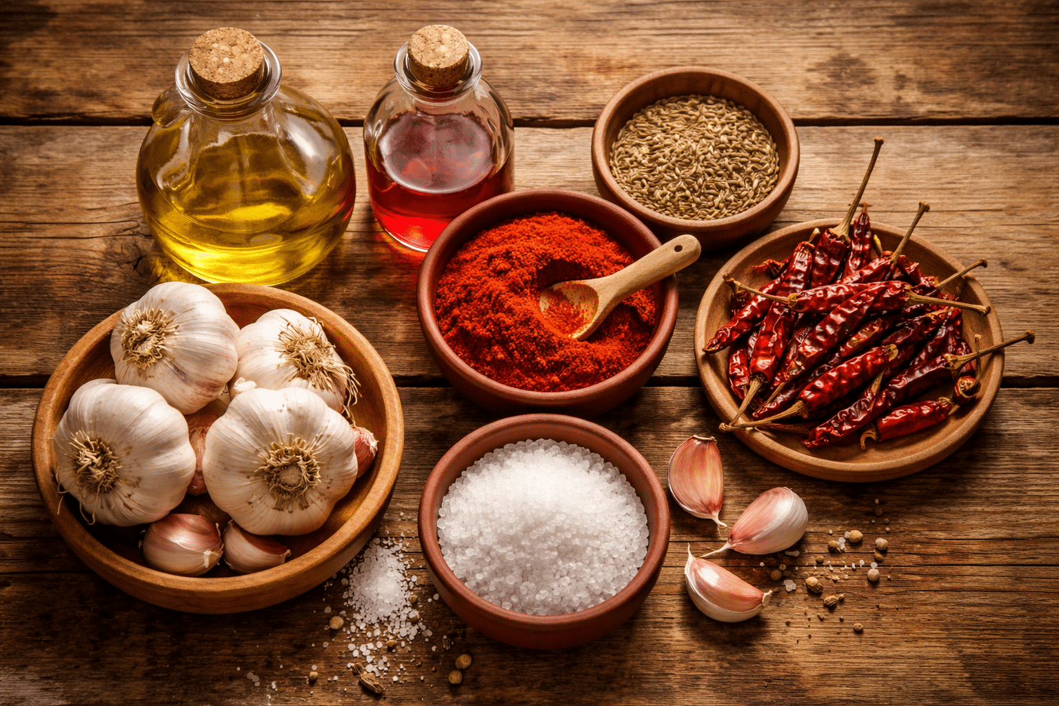 Mojo picon Canario Ingredientes para el mojo picón canario (mojo rojo tradicional)