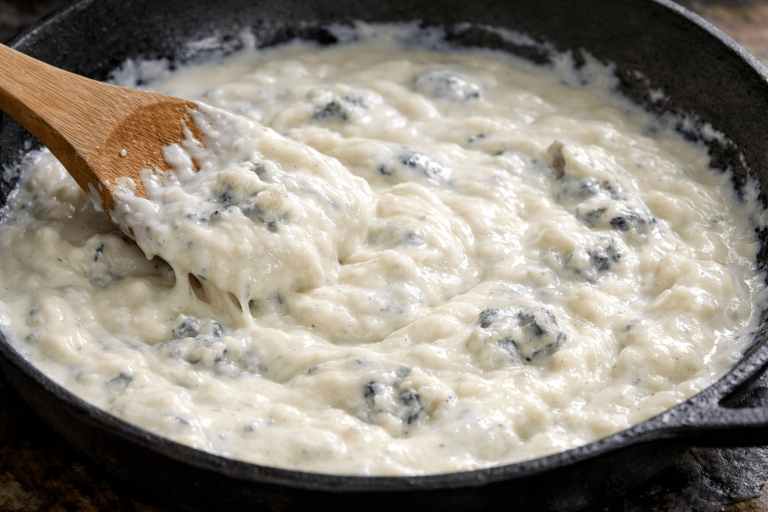 Escalopines al Cabrales hacer la salsa de cabrales