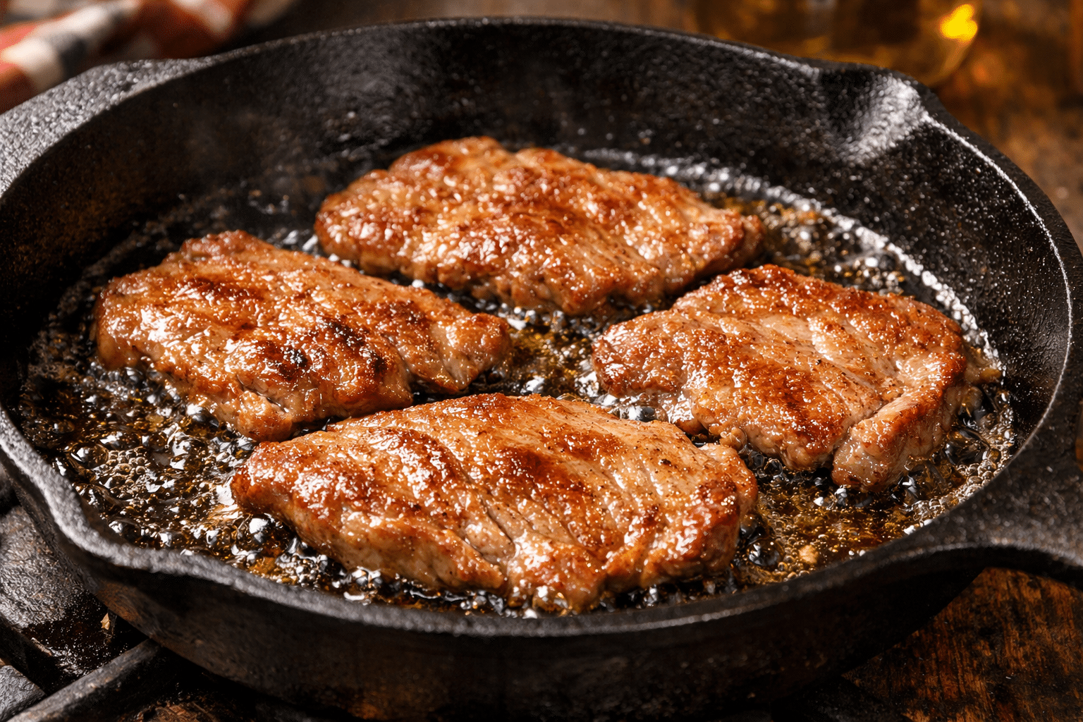 Escalopines al Cabrales sellar los escalopines