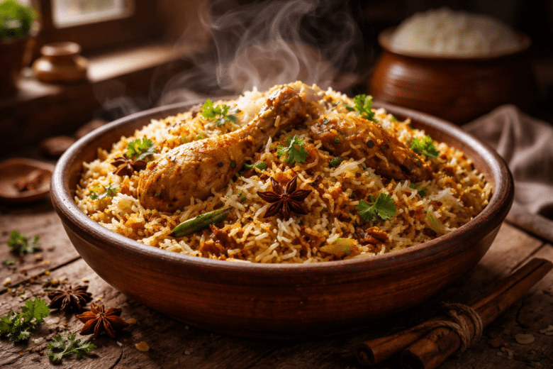 Biryani de Pollo Biryani de Pollo receta casera paso a paso