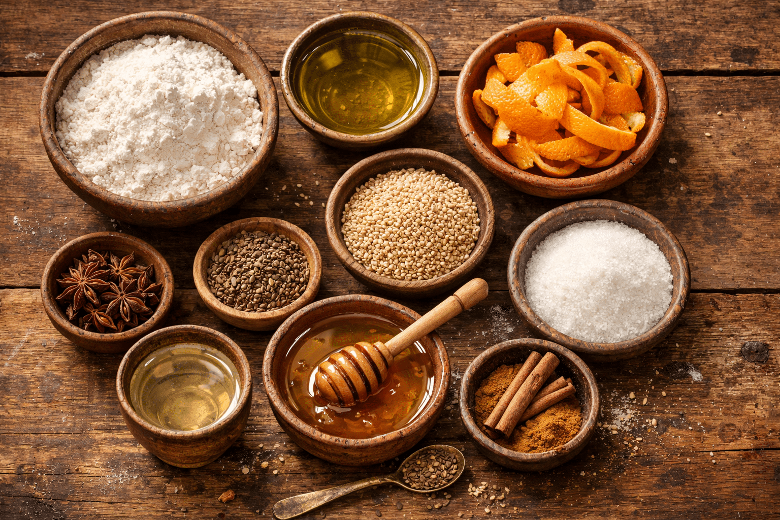 Pestiños de la abuela Ingredientes para los pestiños de la abuela