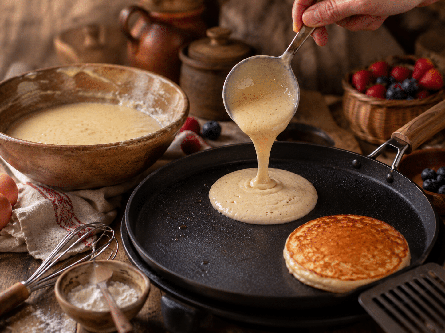 Receta de Tortitas Cocinalas hasta que salgan burbujas