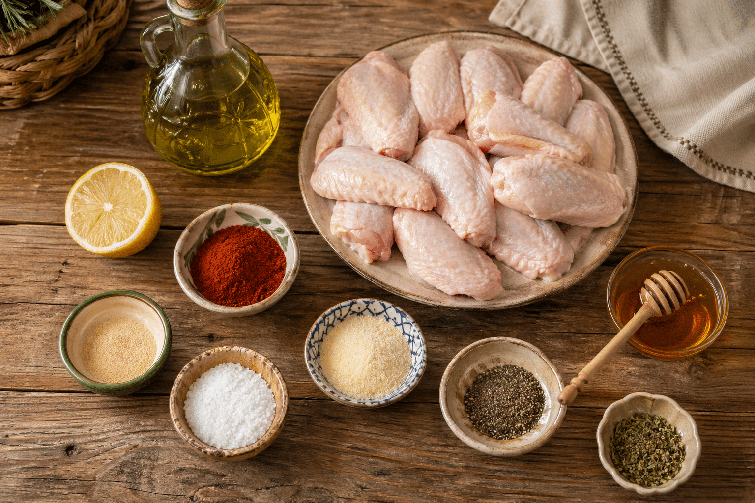 Alitas de Pollo al Horno Ingredientes para hacer alitas de pollo al horno
