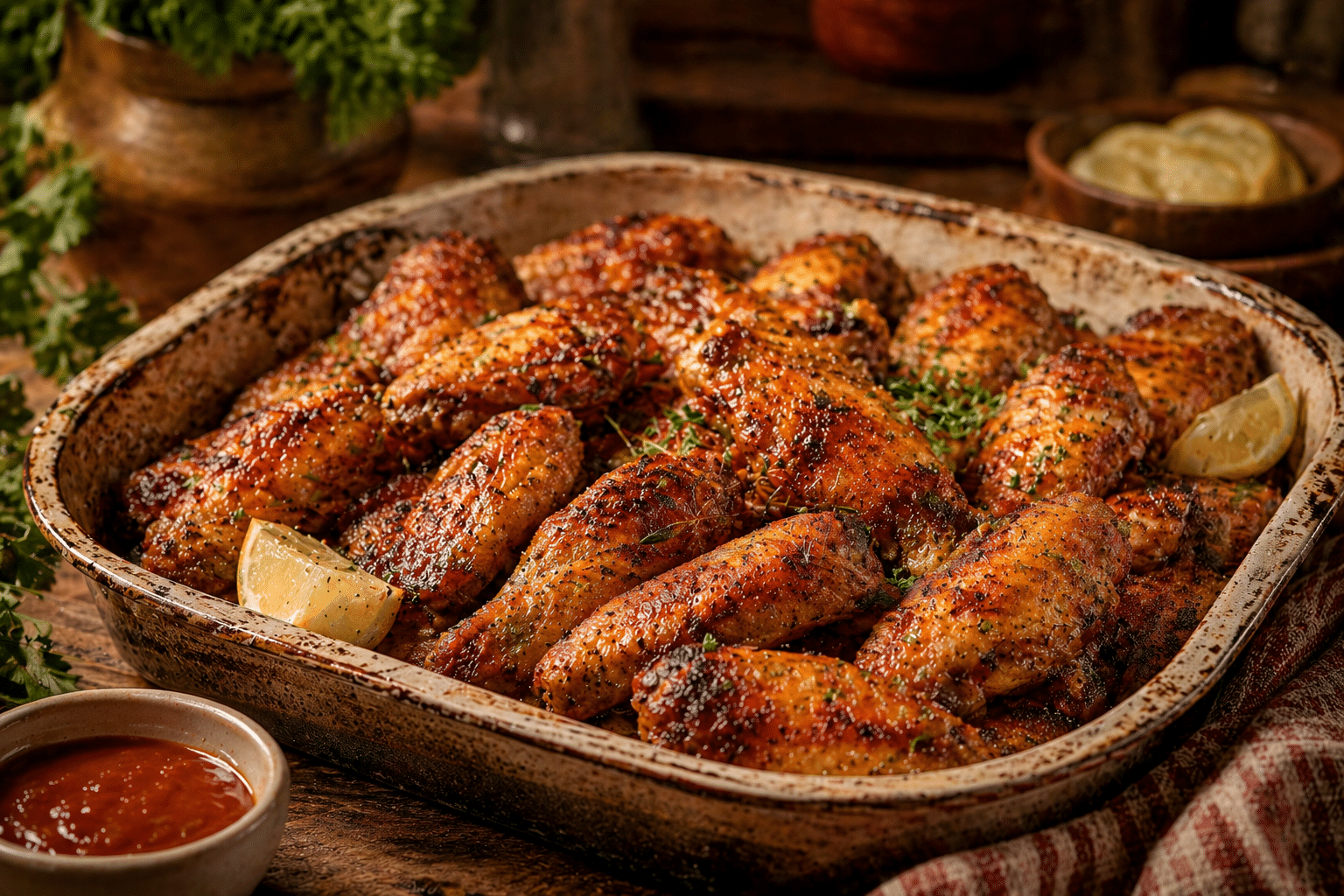 Alitas de Pollo al Horno Alitas de Pollo al Horno