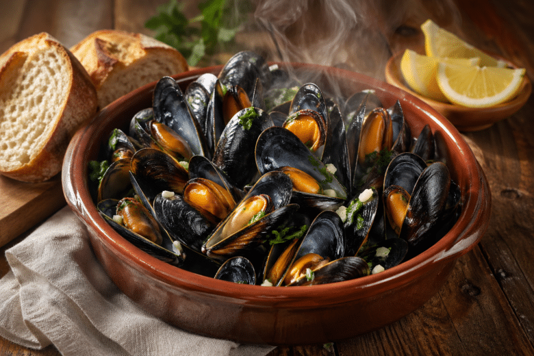 Mejillones al Vapor Mejillones al Vapor