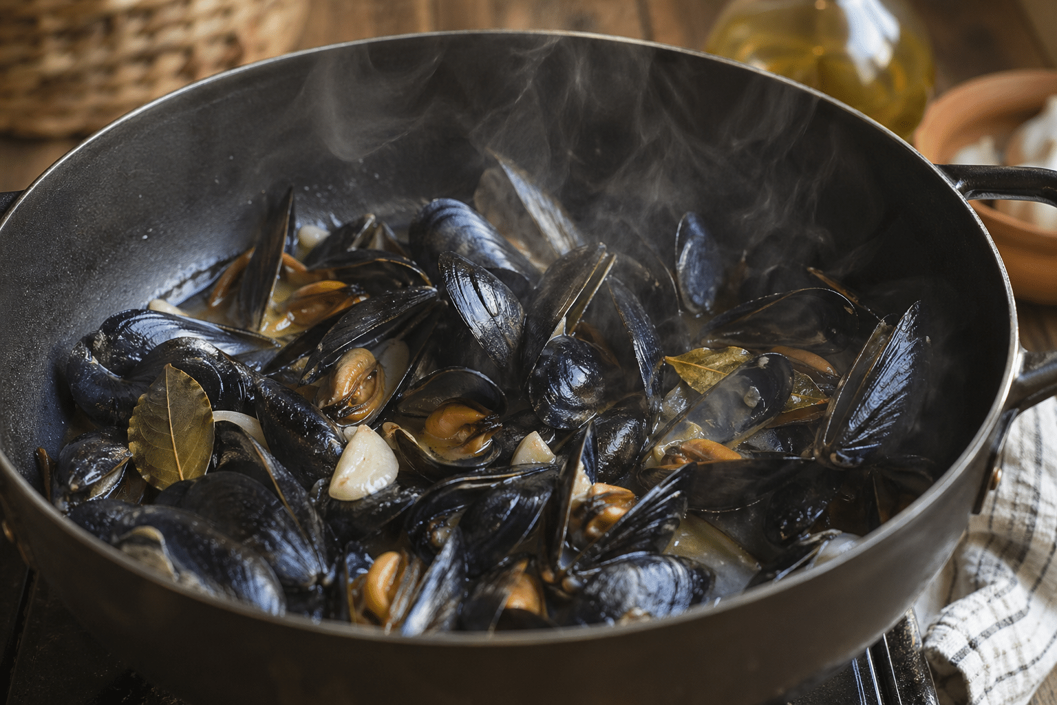 Mejillones al Vapor mejillones al vapor