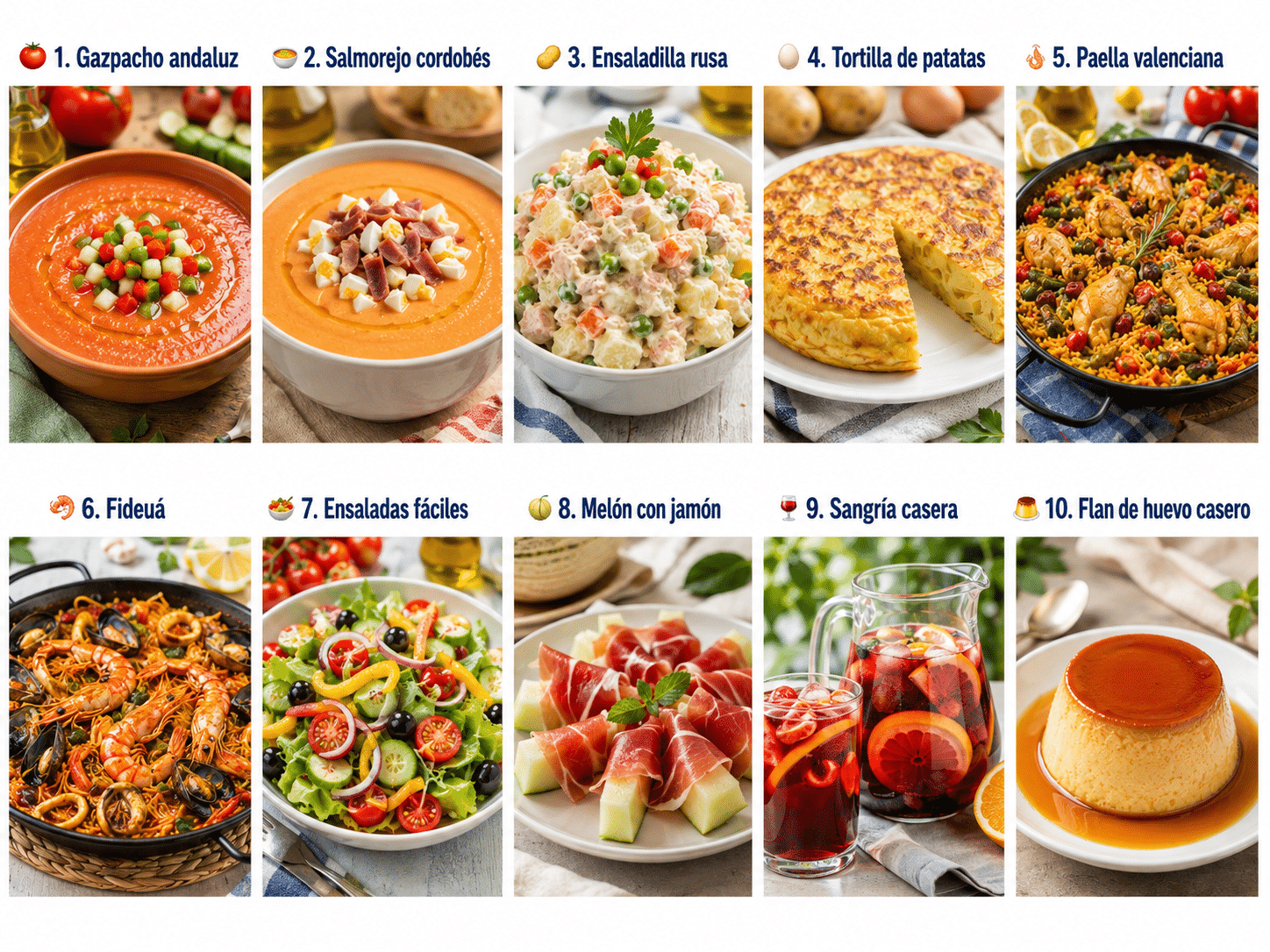 Comidas de verano españolas Comidas de verano españolas receta casera paso a paso