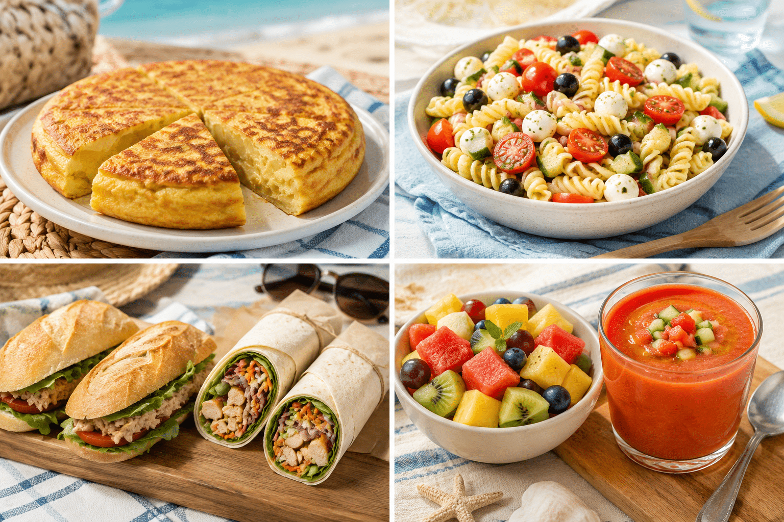 Recetas para llevar a la playa Recetas para llevar a la playa