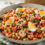 Ensalada de garbanzos con atún