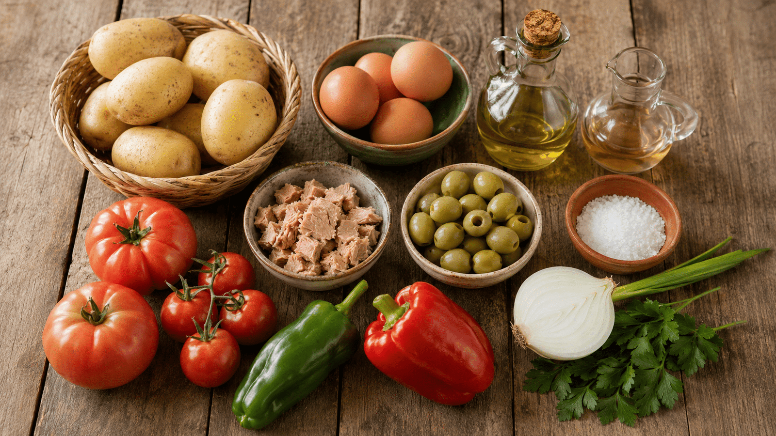 Ensalada campera de la abuela Ingredientes para ensalada campera de la abuela