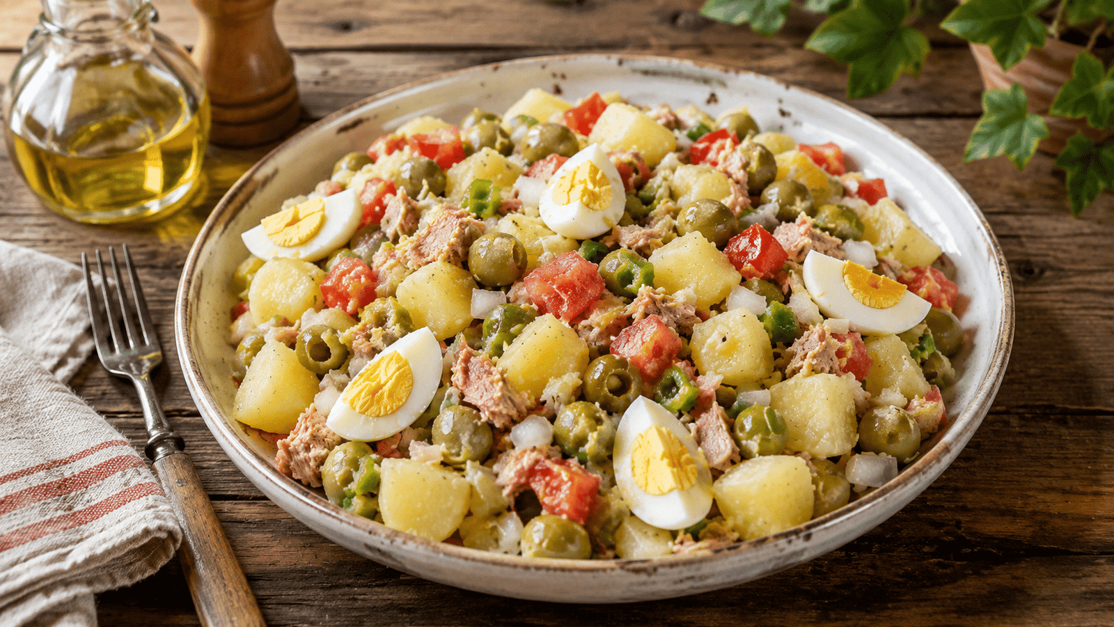 Ensalada campera de la abuela Ingredientes para ensalada campera de la abuela