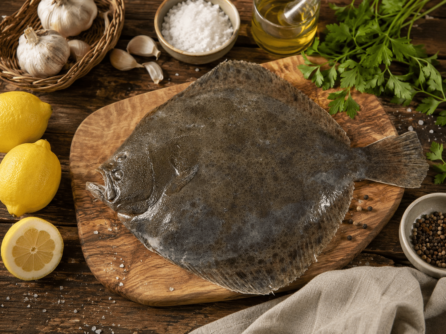 Rodaballo a la brasa Ingredientes para rodaballo a la brasa