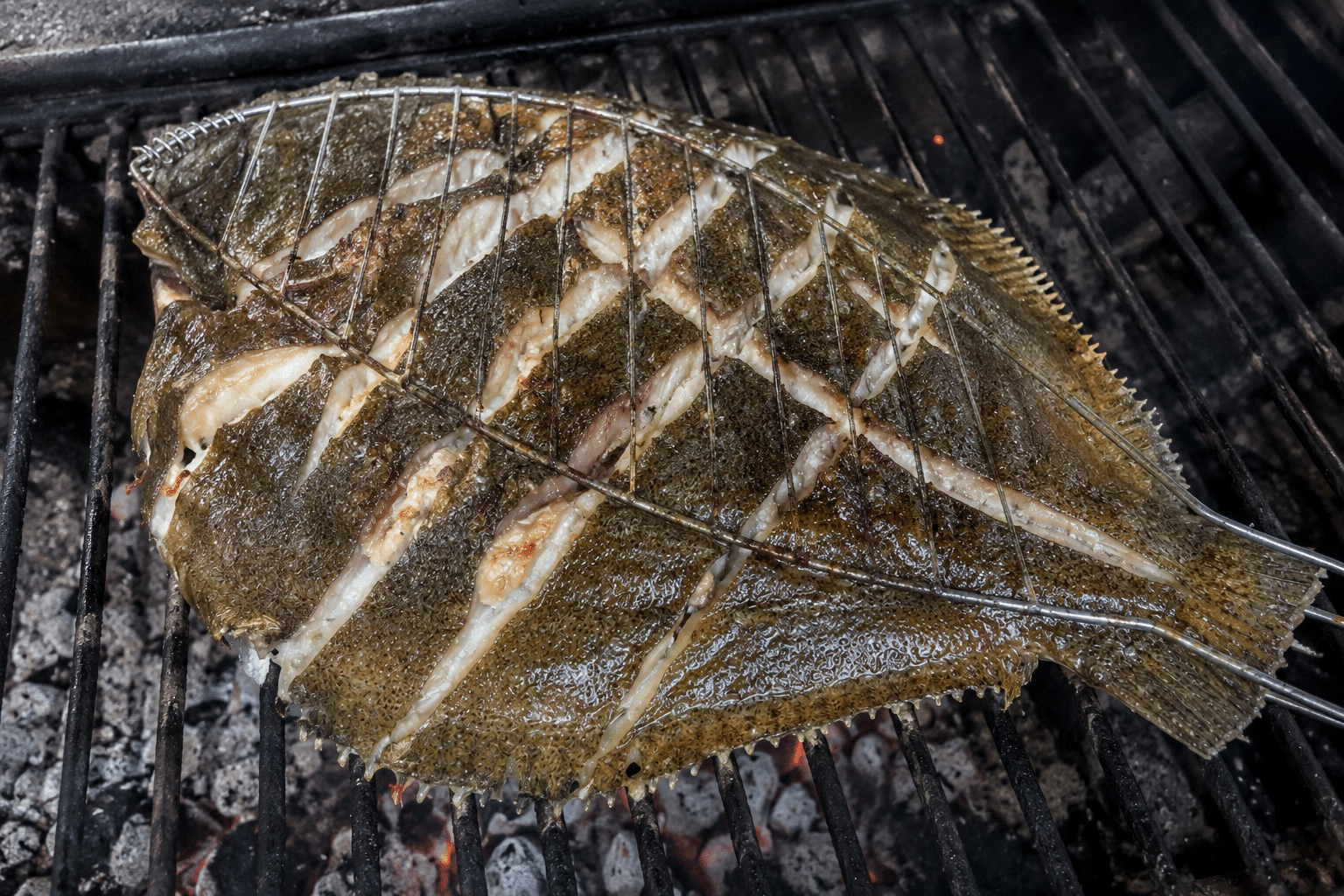 Rodaballo a la brasa Rodaballo a la brasa